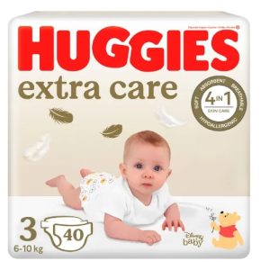 Scutece Extra Care Marimea 3, 6-10 kg, 40 bucati, Huggies