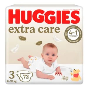 Scutece Extra Care Marimea 3, 6-10 kg, 72 bucati, Huggies