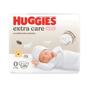 Scutece Extra Care Marimea 0, 3,5 kg, 25 bucati, Huggies