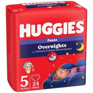 Scutece Pants Overnights nr. 5, 12-17kg, 24 bucati, Huggies