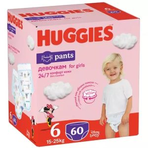 Scutece Pants Soft Comfort Girl Nr. 6, 15-25kg, 60 bucati, Huggies
