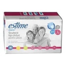 Scutece pentru adulti Dinamic tip chilot, 5.5 picaturi, marimea L, 30 bucati, Estime