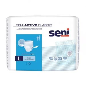 Scutece tip chilot pentru adulti Active Classic Large, 10 bucati, Seni