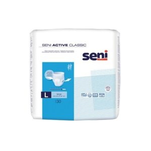 Scutece tip chilot pentru adulti Active Classic Large, 30 bucati, Seni