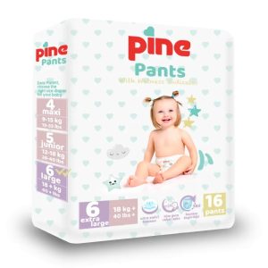 Scutece tip chilot Pants, 6 Extra Large, +18 kg, 16 bucati, Pine