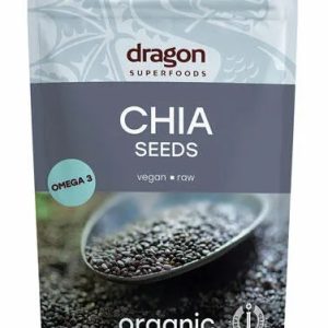Seminte de chia eco, 200g, Dragon Superfoods