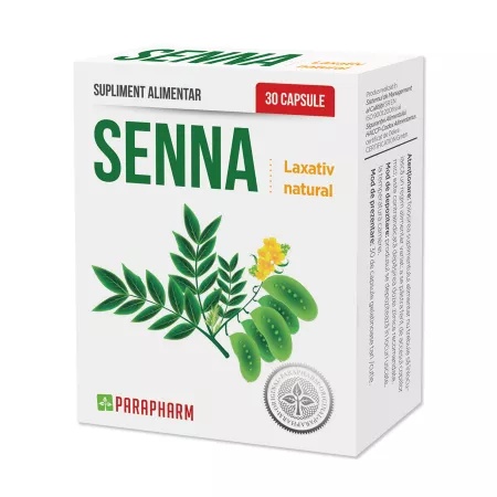 Senna Laxativ Natural x 30 capsule, Parapharm