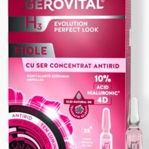 Ser concentrat antirid H3Evolution Perfect Look cu efect optic instant, 2ml, 10 fiole, 3000, Gerovital