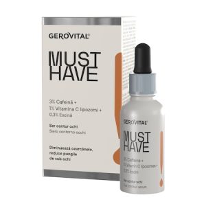 Ser contur pentru ochi Must Have cu cafeina si vitamina C, 30ml, 719, Gerovital