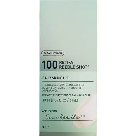 Ser facial anti-aging cu retinol 100 Reti-A Reedle Shot, 2 ml x 10 bucăți, VT Cosmetics