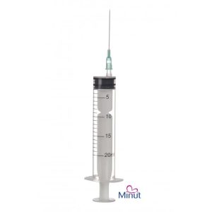 Seringa 20ml cu ac, 1 bucata, Minut