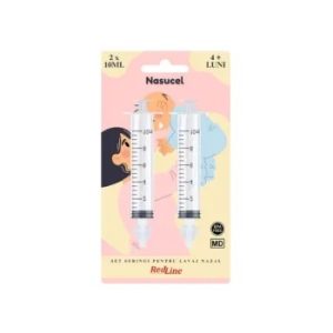 Seringa lavaj nazal Nasucel, 2buc, 4l+, Redline