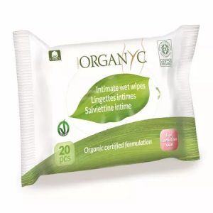 Servetele intime din bumbac organic, 20 bucati, Organyc