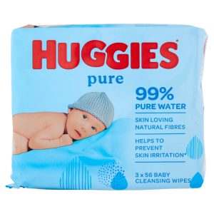 Servetele umede Pure Extra Care, 3 pachete x 56 bucati, Huggies