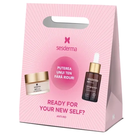 Sesderma RetiAge – Pachet Crema de fata + Ser liposomal anti-aging, 50 ml + 30 ml