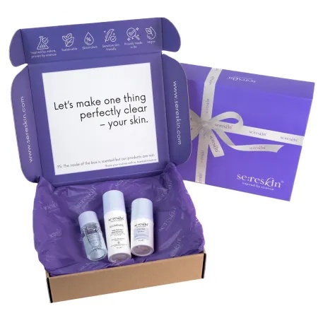 Set Apa micelara Cleanse 30 ml + Ser Glow 30 g + Crema Illuminate 50 g, Se:Reskin