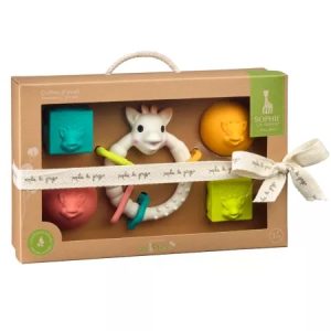 Set bile, cub si inel pentru dentitie Girafa Sophie So Pure, +3luni, 220135, Vulli