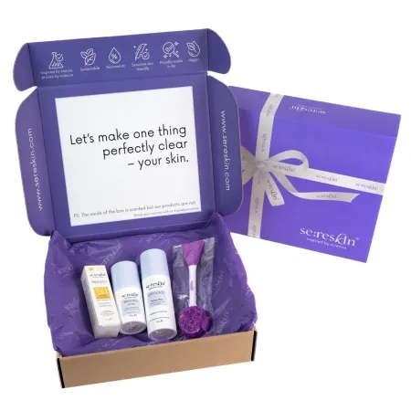 Set Brighten 30 g + Masca Exfoliate 50 g + Pensula + Mini SPF 50 15 g, Se:Reskin