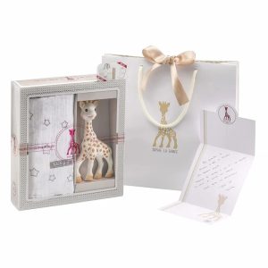 Set cadou girafa SOPHIEsticat cu scutec, 0L+, 000004, Vulli