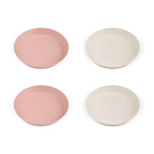 Set de farfurii bio Pink/Cream, 4 bucati, Citron