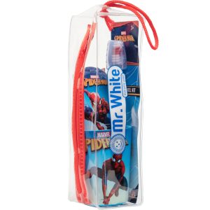 Set de voiaj igiena orala pentru copii cu borseta Spiderman, +3ani, Mr.White