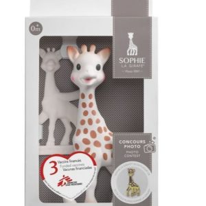 Set Girafa Sophie si inel dentitie, editie limitata, 0 luni+, Vulli