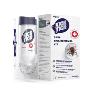 Set pentru indepartare capuse cu spray de inghetare si penseta Kick the Tick, ICB Pharma