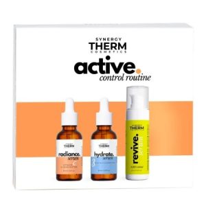 Set rutina ActiveControl, Serum Radiance, 30ml + Ser Acid Hialuronic, 30ml + Serum Revive, 30ml, Synergy Therm