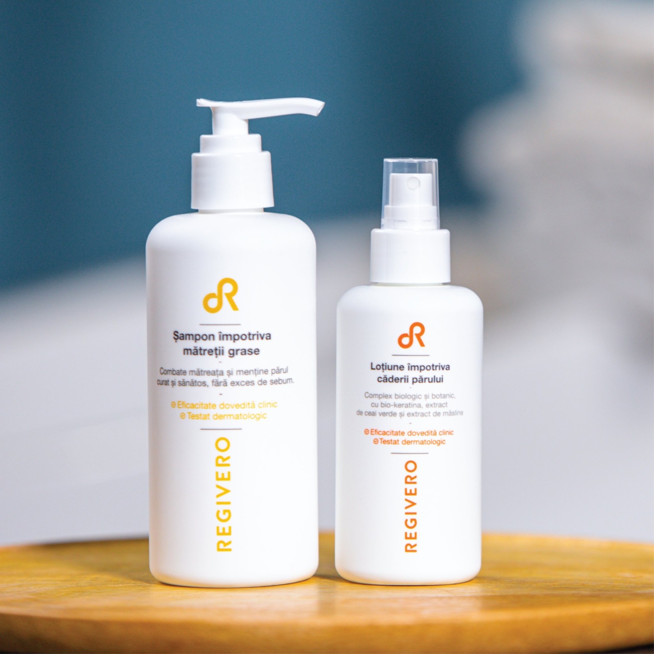 Set Sampon Anti-Matreata, 250 ml si Lotiune Impotriva Caderii Parului 150 ml, Regivero