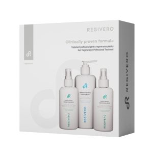 Set Sampon impotriva caderii parului, 250ml,1 bucata + Lotiune pentru regenerarea parului, 150ml, 2 bucati, Regivero