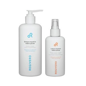 Set sampon impotriva caderii parului, 250ml + lotiune impotriva caderii parului, 150ml, Regivero