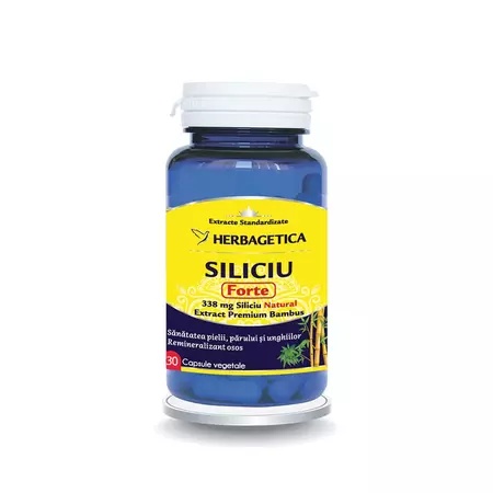 Siliciu Forte, 30 capsule, Herbagetica