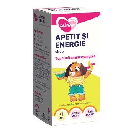 Sirop Apetit si Energie, 150 ml, Alinan