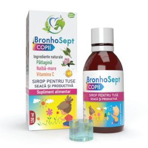 Sirop BronhoSept tuse seaca si productiva pentru copii, 150ml, Justin Pharma