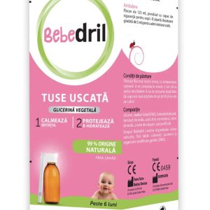 Sirop pentru tuse uscata, +6 luni, 125ml, Bebedril