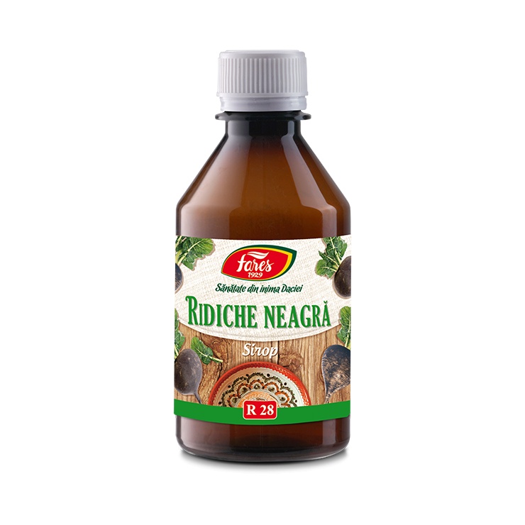 Sirop Ridiche Neagra, R28, 250 ml, Fares