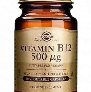 Vitamin B-12 500mg, 50 capsule, Solgar