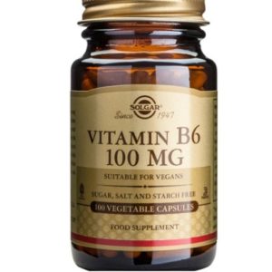 Vitamina B6, 100 mg, 100 capsule, Solgar