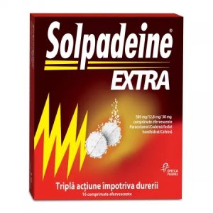 Solpadeine Extra, 16 comprimate efervescente, Perrigo