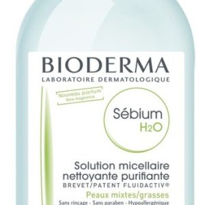 Solutie micelara ten mixt si gras H2O Sebium, 500 ml, Bioderma