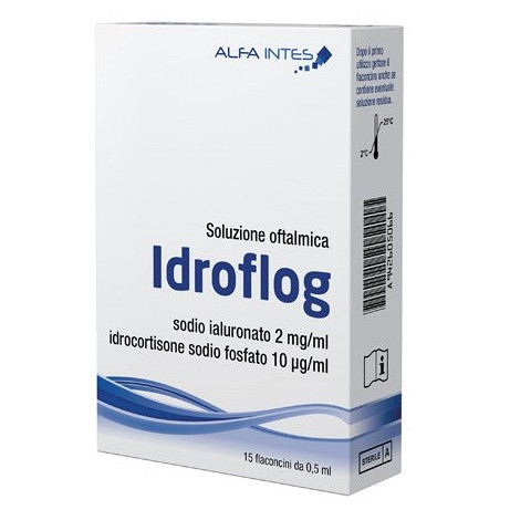 Solutie oftalmica Idroflog, 15 fiole, 0,5 ml, Alfa Intes