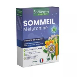 Sommeil Melatonine, 20 fiole buvabile, Santarome