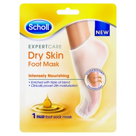Sosete tip masca pentru hidratarea intensa a picioarelor Scholl Footmask Triple Oil