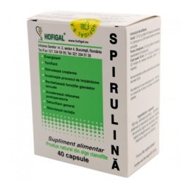 Spirulina 500mg, 40 comprimate, Hofigal