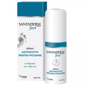 Spray antimicotic pentru picioare Santaderm Feet, 100g