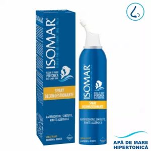 Spray nazal decongestionant cu apa de mare hipertonica, 50ml, Isomar
