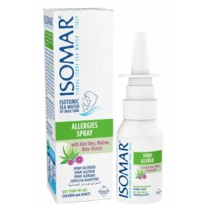 Spray nazal impotriva alergiilor cu apa de mare izotonica, 30ml, Isomar