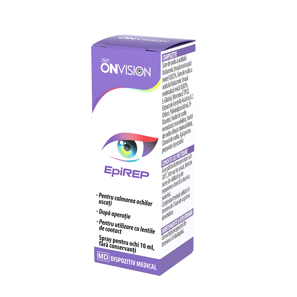 Spray ocular pentru calmarea ochilor Onvision Epirep, 10 ml, Sun Wave Pharma