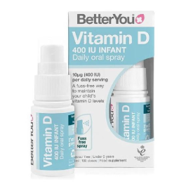 Spray oral cu vitamina D Infant, 400UI, 15ml, BetterYou