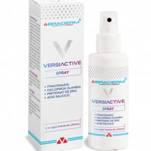 Spray pentru corp si scalp Versiactive, 100 ml, BRADERM